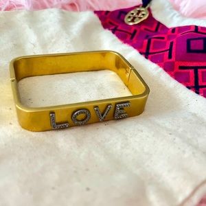Tory Burch LOVE bangle. Like New.